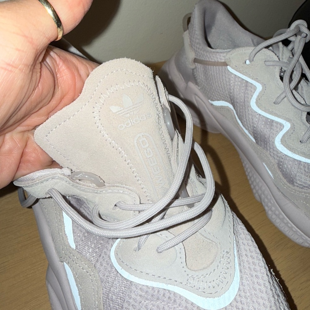 Adidas Gray Sneakers with White Accents